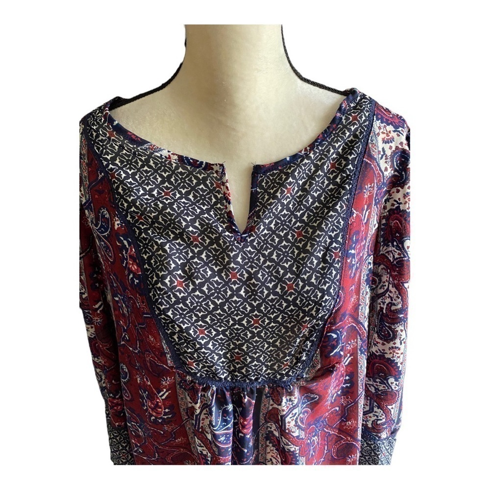 DRESS BARN-PAISLEY PRINT BLOUSE-SIZE 2X - Picture 3 of 9